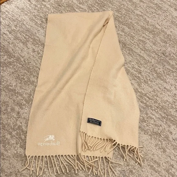 Burberry Vintage Beige 100% Cashmere Scarf - Picture 9 of 10